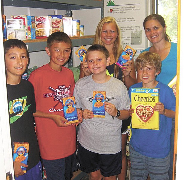 Islander Middle School students Miles Alderman