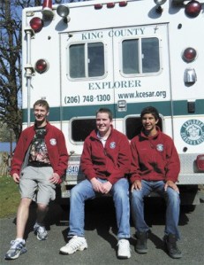 Mercer Island High School students Jon Costa