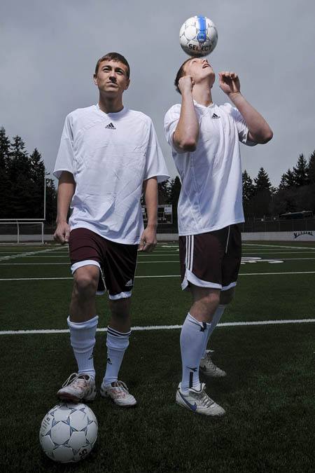 The Mercer Island boys soccer captains include: senior Tyler Ybarra
