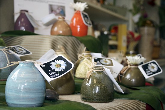 Lauren Burman's ceramic flower vases