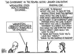 Government vs. the private sector