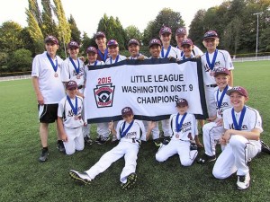 The Mercer Island 11-12 Little League All-Star team scored back-to-back wins over Bellevue West to claim the District 9 championship.