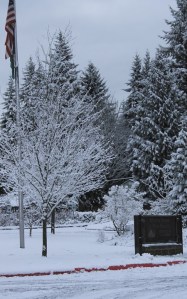 The Mercer Island High School parking lot sat empty on the morning of Monday