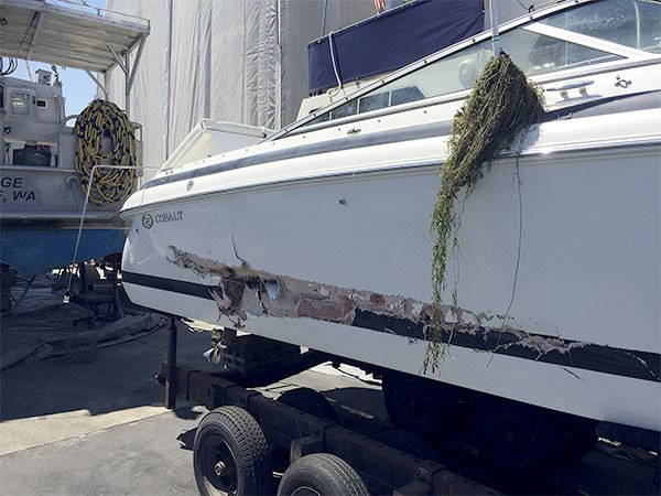 A 26-foot power boat sunk to the bottom of Lake Washington after a late-night collision. The five boaters on board were rescued with the help of MIPD and the King County Sheriff’s Office.