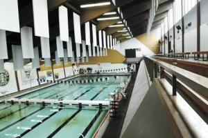 The interior of Mary Wayte Pool