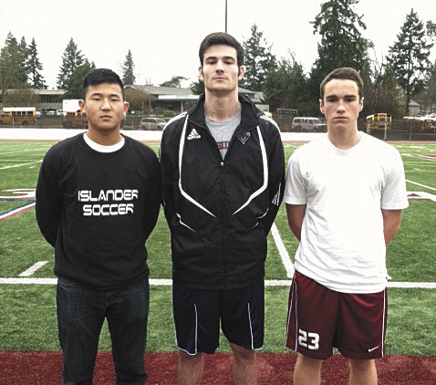 The Mercer Island High School boys soccer captains this season are Josh Lee