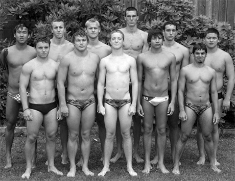 The 11 seniors on the MIHS water polo varsity team include: (back row) Eugene Chong