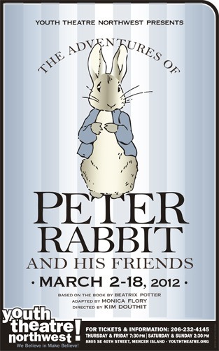 The opening night of 'The Adventures of Peter Rabbit' at Youth Theatre Northwest is Friday