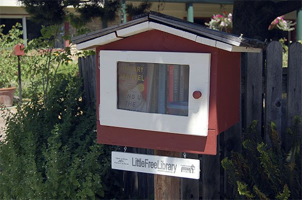 This little free library can be found on S.E. 24th Street