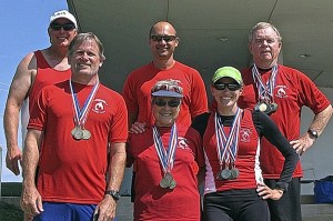 Members of the Cascade Canoe and Kayak Center at the Sprint National Championships in Oklahoma in August. Bee Dietz