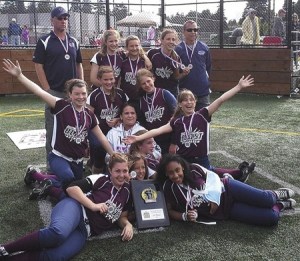 Three Mercer Island residents are members of the Bellevue Blast 99 fastpitch team which won the 12B Sea-Tac Metro tournament in June. Gabi Kasman