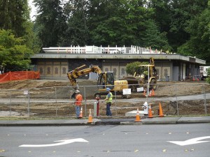 Contractors are working to finish construction on the 8