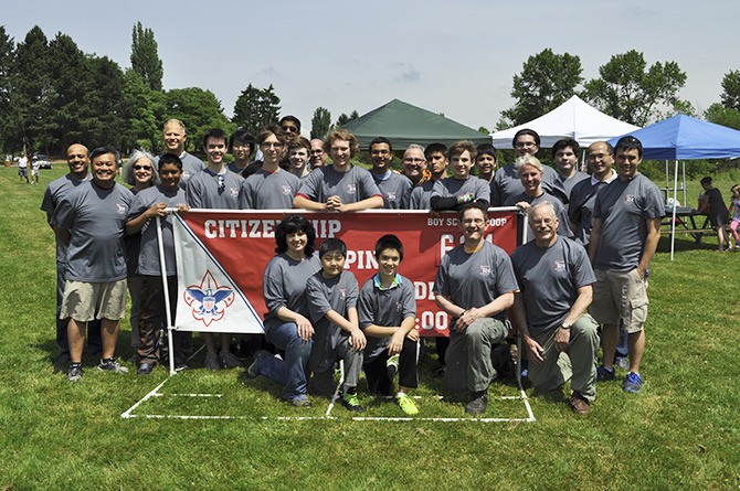 Scouts past and present from Troop 624 got together for a ‘Hullabaloo’ on Sunday