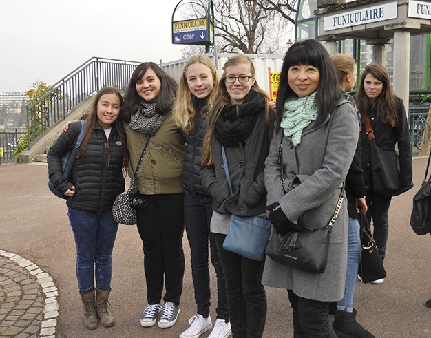 The Mercer Island students who visited sister city Thonon-les-Bains in February (above) will host French students next week.