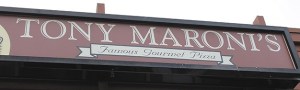 Tony Maroni's Pizza closed on Wednesday