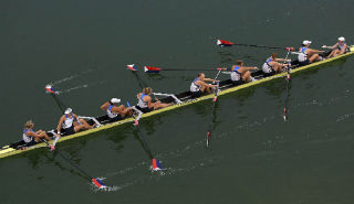 The shell used by the U.S. Olympic rowing team to win the gold medal in the Women’s 8 rowing competition in Beijing is named after Islander and former UW regent  and benefactor