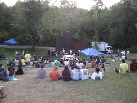 Teens gather to hear the music of their peers at Luther Burbank Park for Strictly Fest last weekend.