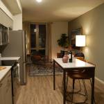 A model one-bedroom unit in the new Hadley building. Katie Metzger/staff photo