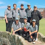 Members of the Mercer Island varsity boys golf team traveled to Scotland for a trip during the summer. Before they left, the team won the American High School Golf Championships tournament at St. Andrews. File photo.