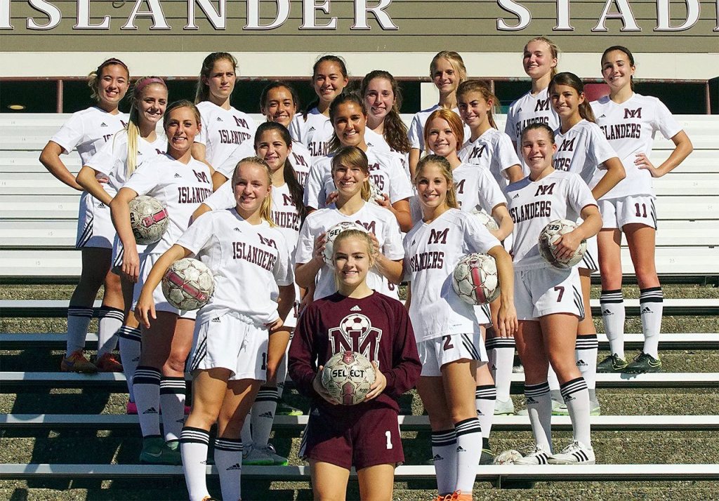The Mercer Island girls soccer team moved on to the 3A state tournament for the first time since 2012 during the fall, after winning four consecutive postseason games, with two wins coming via penalty kicks. The Islanders finished the season with a 12-7-2 record. File photo.