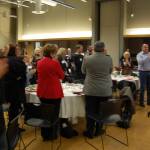 Roanoke owner Dorothy Reeck, far right, received a standing ovation from the Chamber members as she accepted the award for 2016 Business of the Year. Katie Metzger/staff photos