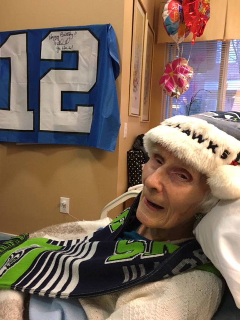 Longtime Seahawks fan in Mercer Island gets present from Pete Carroll