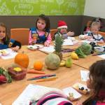 Daphne Piteira, Grace Zahler, Lucy Sternberg and Milana Jaeger make faces after trying a lemon. Photo courtesy of Ashley Sternberg