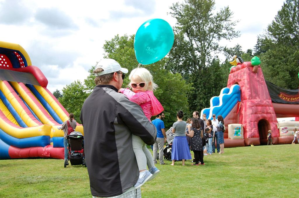 A little girl enjoys Summer Celebration on July 10. Katie Metzger/staff photo