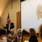 King County Sheriff John Urquhart speaks to the Mercer Island Chamber on Jan. 5. about changing technologies and techniques in policing. Katie Metzger/staff photo