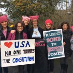 Women meet in Mercer Island before heading to the march. Photo via @TanaSenn