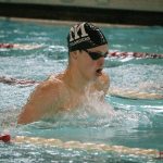 Mercer Island&rsquo;s Kyle Bailey competes in the 200 IM Saturday at Mary Wayte Pool. Bailey placed fifth with a time of 2:01.22 (Joe Livarchik/staff photo).