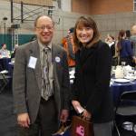 Mercer Island City Council member Benson Wong poses with City Manager Julie Underwood. Katie Metzger/staff photo