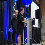 MIYFS Foundation Board President Pam Hinnen and MIYFS Department Director Cindy Goodwin address the crowd at the foundation&rsquo;s annual breakfast on Feb. 8. Katie Metzger/staff photo