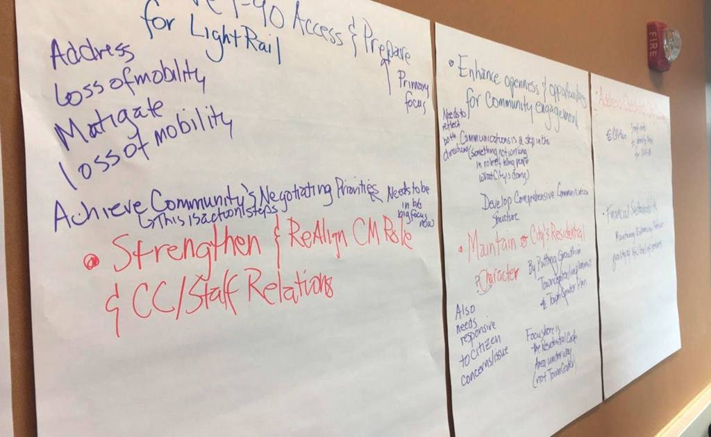 The City Council identified several goals for 2017, including &ldquo;realigning&rdquo; staff and council relations and mitigating I-90 loss of mobility. Katie Metzger/staff photo