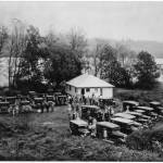 A historic photo of the original Engstrom home. Courtesy photo