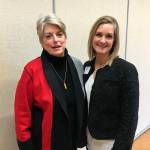 Terry Moreman and Laurie Givan pose at the February Chamber lunch. Katie Metzger/file photo