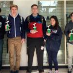 The Mercer Island High School radio station, KMIH 889 The Bridge, received eight Golden Microphone awards. Photo courtesy of Craig Degginger/Mercer Island School District