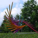 The Parks and Recreation Department works closely with the Arts Council on projects like the I-90 Outdoor Sculpture Gallery, recently renamed in honor of Greta Hackett. The Mercer Island City Council is exploring elevating the status of the arts in the community via a name change for the department. Hackett helped with the fundraising for the &ldquo;Primavera&rdquo; sculpture (pictured), which anchors the outdoor gallery. Photo courtesy of the Arts Council