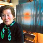 After surviving Nazi death camps, Islander Maria Frank Abrams became an artist. Her work will be on display at the Mercer Island Library from April 1-30. Photo courtesy of KCLS
