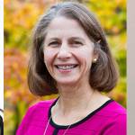 From left, Patricia (Trish) Coffey, Leslie Hendricks Fall and Adrian Hanauer are the 2017 recipients of Mercer Island School District&rsquo;s Pathfinder Awards. Contributed photos