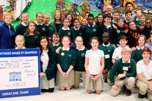 St. Monica students help feed needy families