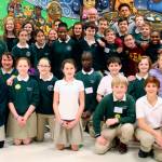 St. Monica Middle School students. Photo courtesy of Krista Pittiglio