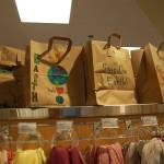 Shoppers at New Seasons Market on Mercer Islandwill see the artwork of Northwood fourth graders on grocery bags in celebration of Earth Day on April 22. Katie Metzger/staff photo