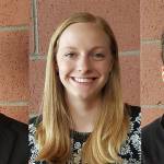 MIHS seniors Mitchell Meade, Maya Rudd and James Bellito were named Mercer Island Rotary Club&rsquo;s students of the month for April. Contributed photos