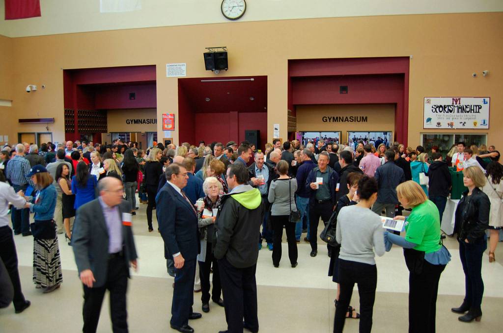 About 575 people attended this year&rsquo;s fundraising breakfast for the Mercer Island Schools Foundation. Katie Metzger/staff photo