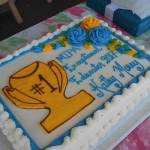 Morey received a cake and a plaque from MIPA, along with flowers and balloons from colleagues and students. Katie Metzger/staff photo