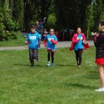 Runners near the finish line at Mercer Island&rsquo;s female 5K on Saturday. Katie Metzger/staff photo