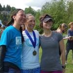 DeHaven poses with friends after the race, which drew about 85 participants. Katie Metzger/staff photo