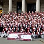 Mercer Island High School band performs at Victoria Day Parade