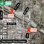 This map shows the I-90 ramp changes as of June 3. Image courtesy of the city of Mercer Island